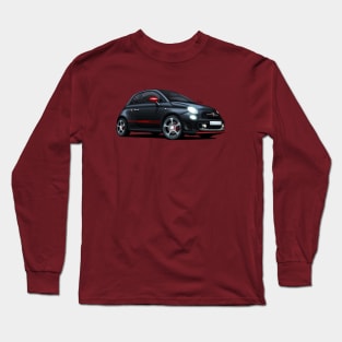 Abarth 595 Competizione Black - Illustration Long Sleeve T-Shirt